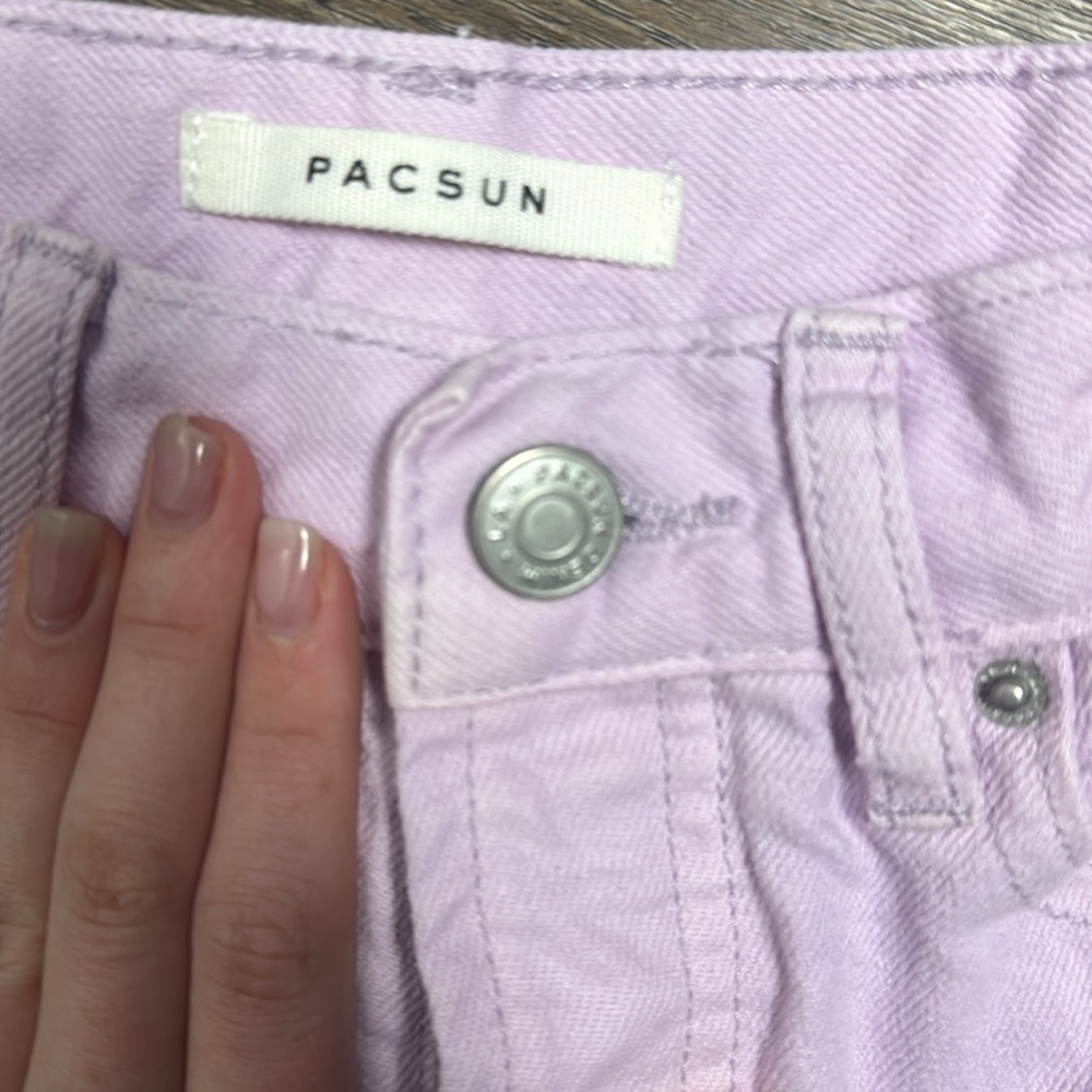 PacSun High Rise Straight Leg Jeans size 23 purple - Picture 5 of 9